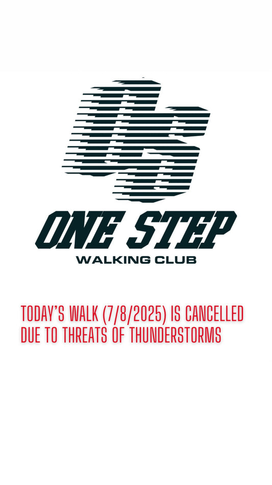 7/8/2025 Walk is Cancelled - Storms in the Forecast
